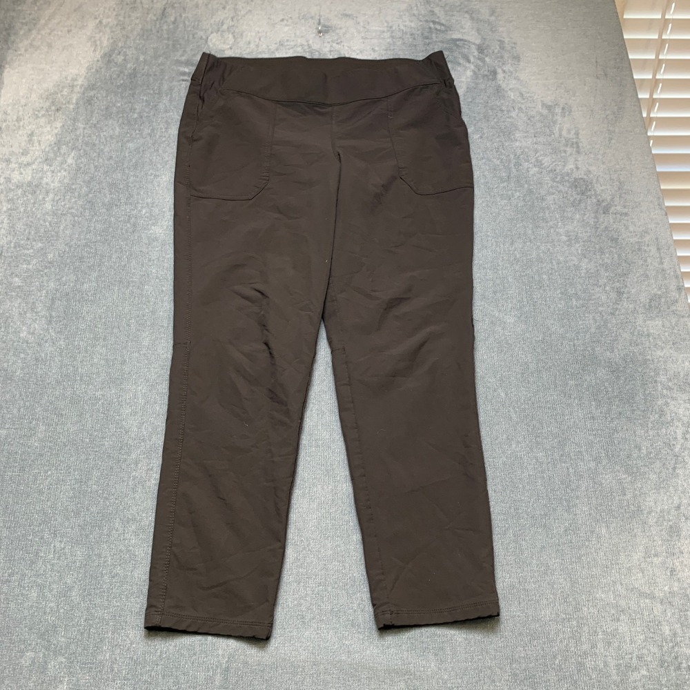 Weatherproof Vintage Ankle Pants Womens XL Black Slim Fit Straight Leg Pull On